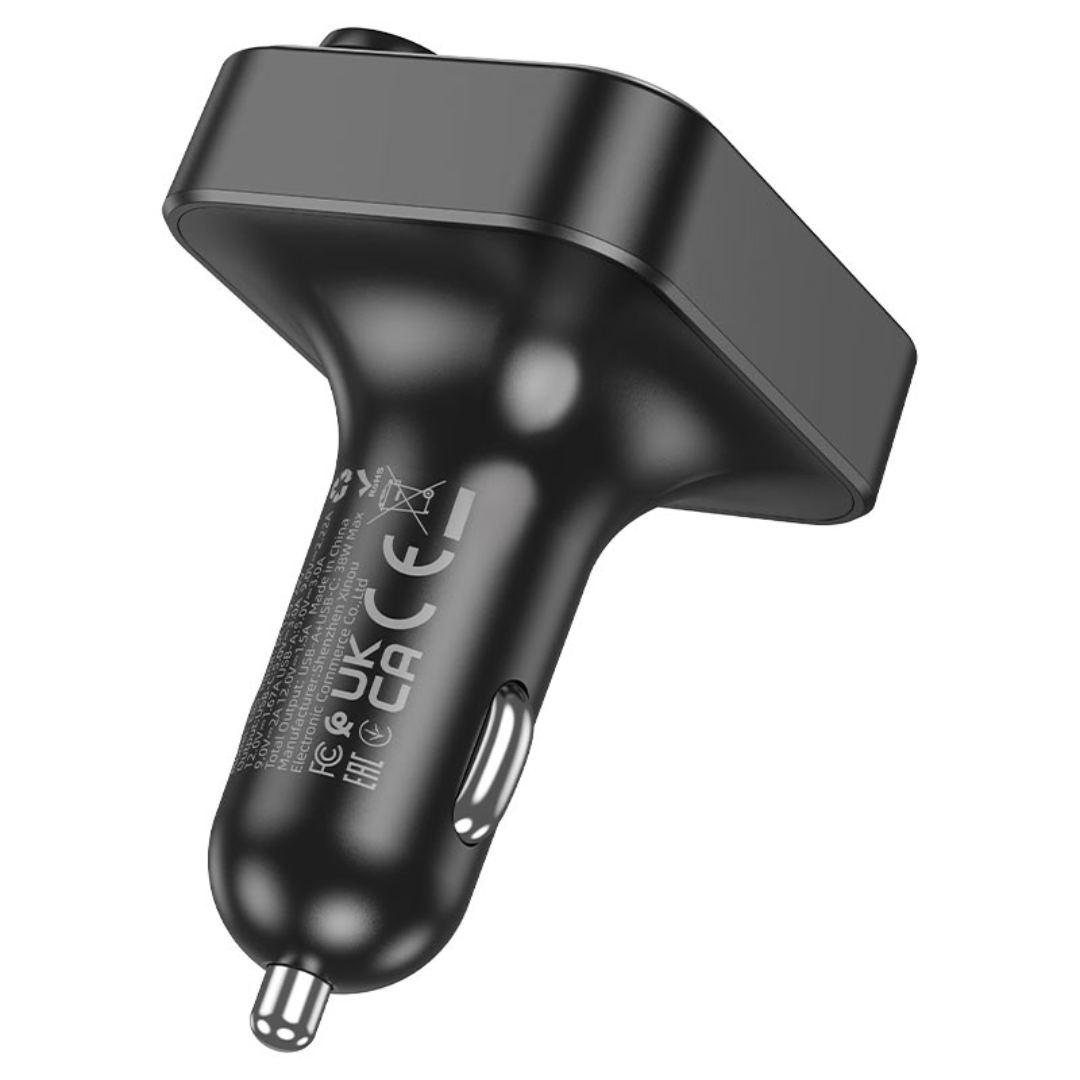 Hoco Car charger “E85 Tiger” PD20W QC3.0 with wireless FM transmitter
