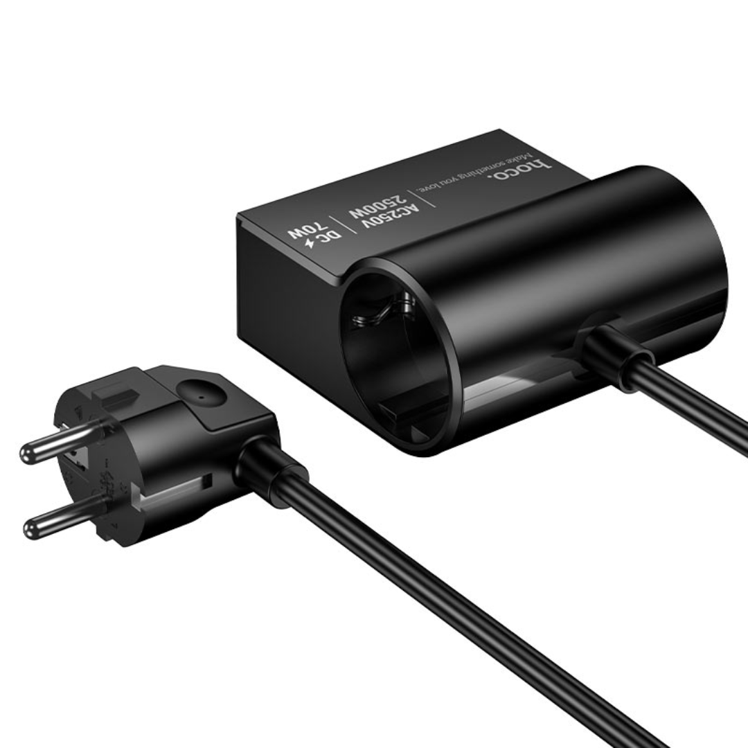 Hoco Power strip “AC34 Win” PD70W 4 ports + 2 sockets EU / GER