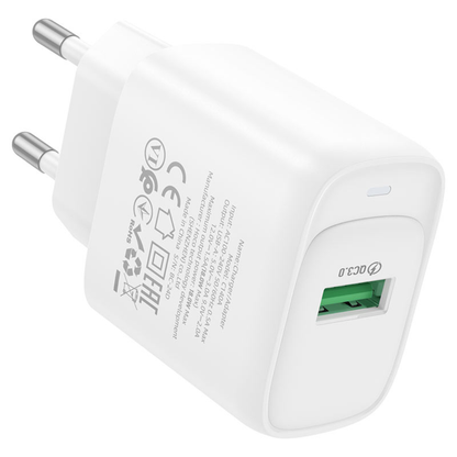 Hoco Wall charger “C140A Smart” QC3.0 EU Single charger | White