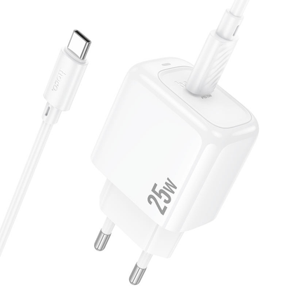 Hoco Wall charger “CS53A Surplus” PD25W EU cable set with Type-C to Type-C cable
