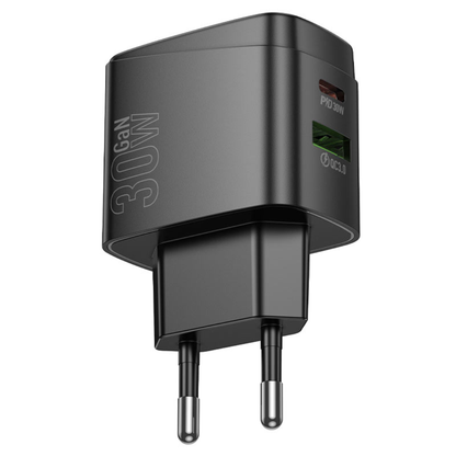 Hoco Wall charger “CS61A Bright” PD30W + QC3.0 EU