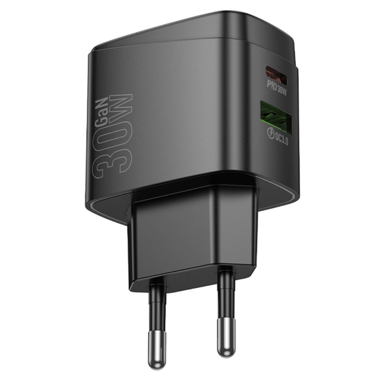 Hoco Wall charger “CS61A Bright” PD30W + QC3.0 EU