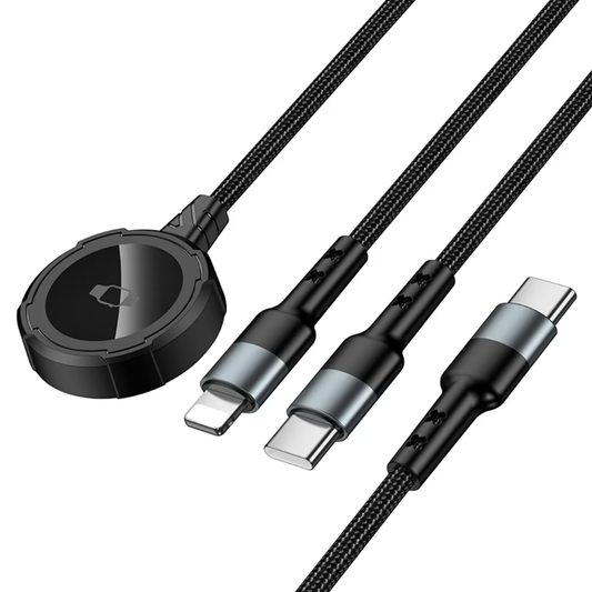 Hoco Wireless charger “CW64” 3-in-1 with charging cable