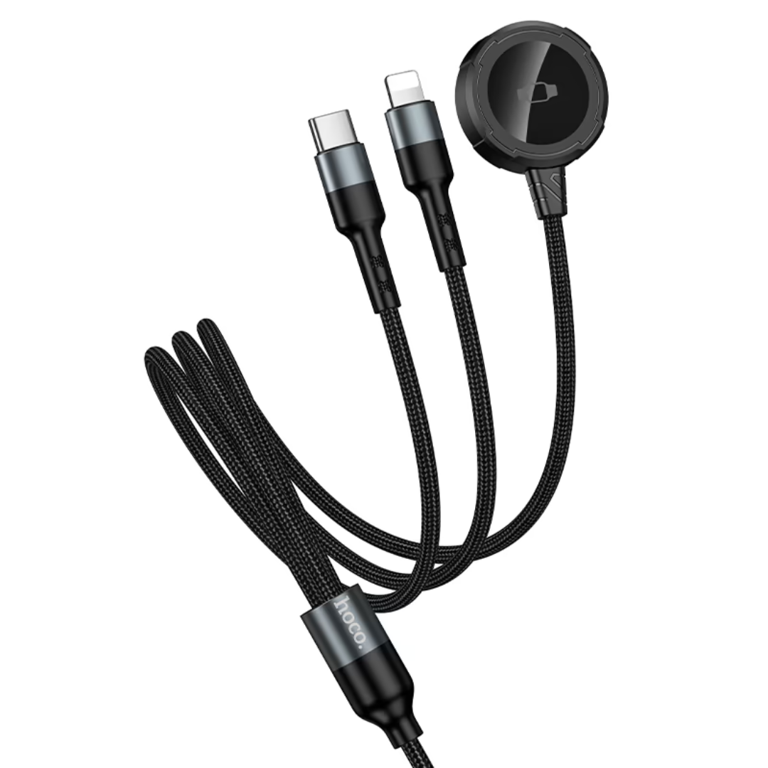 Hoco Wireless charger “CW64” 3-in-1 with charging cable