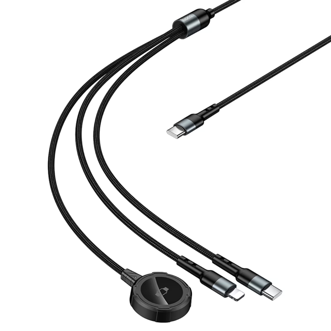 Hoco Wireless charger “CW64” 3-in-1 with charging cable
