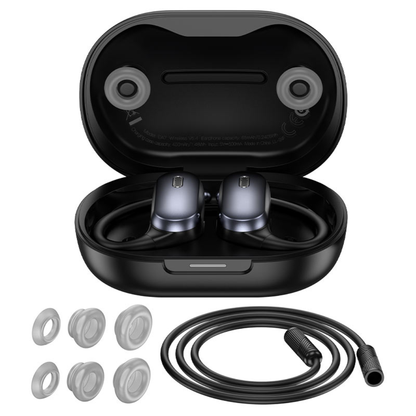 Hoco TWS headset “EA7 Suerte” OWS ear-hook ANC + ENC | Black