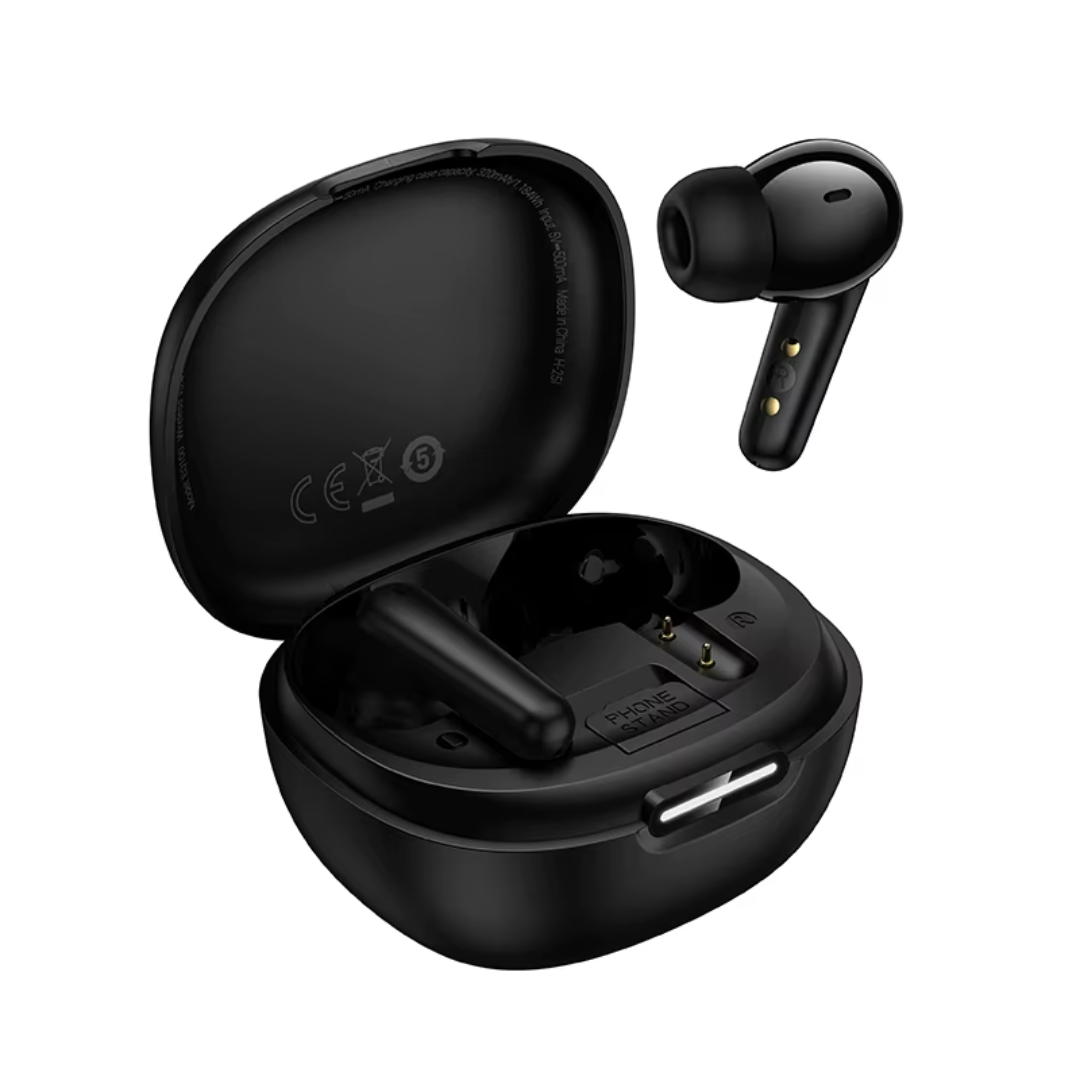 Hoco EQ100 AI Translation Earbuds with Phone Stand | Black