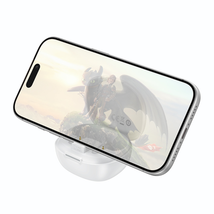 Hoco EQ100 AI Translation Earbuds with Phone Stand | White