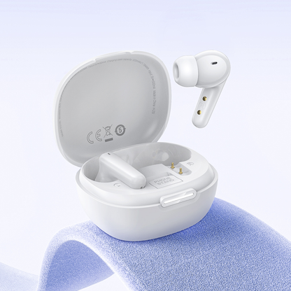 Hoco EQ100 AI Translation Earbuds with Phone Stand | White
