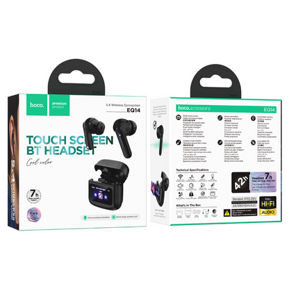 Hoco TWS headset “EQ14 Cool color” | Black