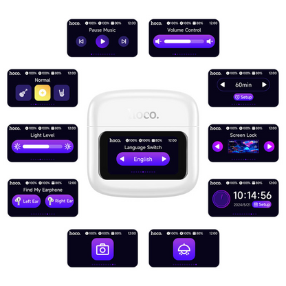 Hoco TWS headset “EQ14 Cool color” | White
