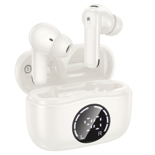 Hoco TWS headset “EQ22 Singer” ANC + ENC | Cloudy White