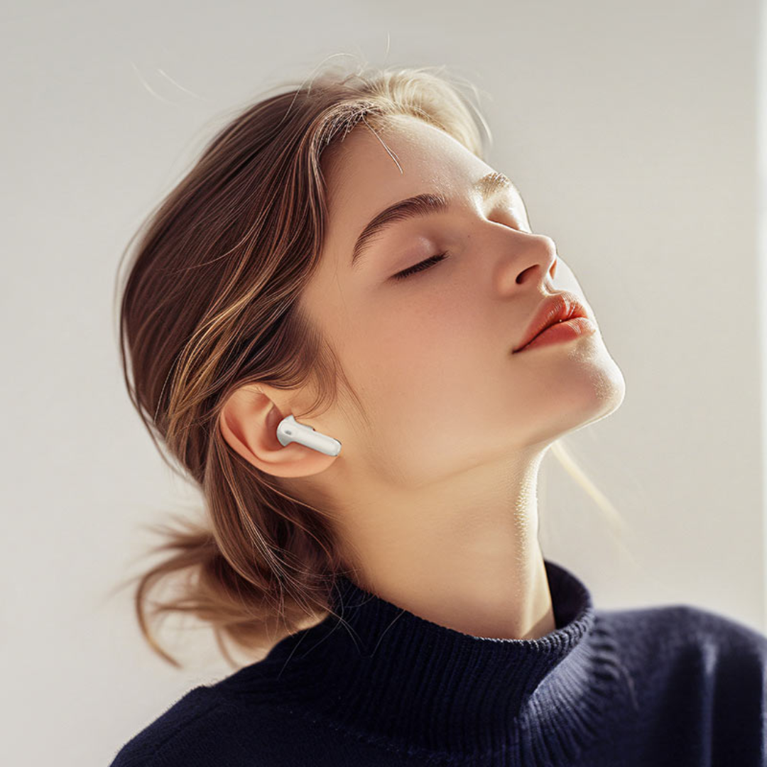 Hoco TWS headset “EQ22 Singer” ANC + ENC | Cloudy White