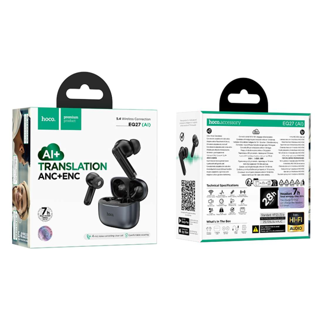 Hoco EQ27 ANC+ENC smart AI translation headset