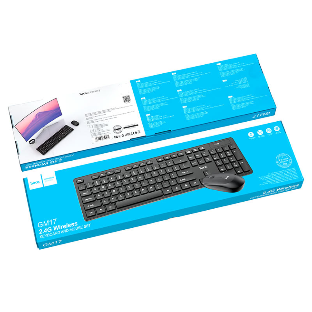 Hoco Keyboard + mouse set “GM17” wireless | EN