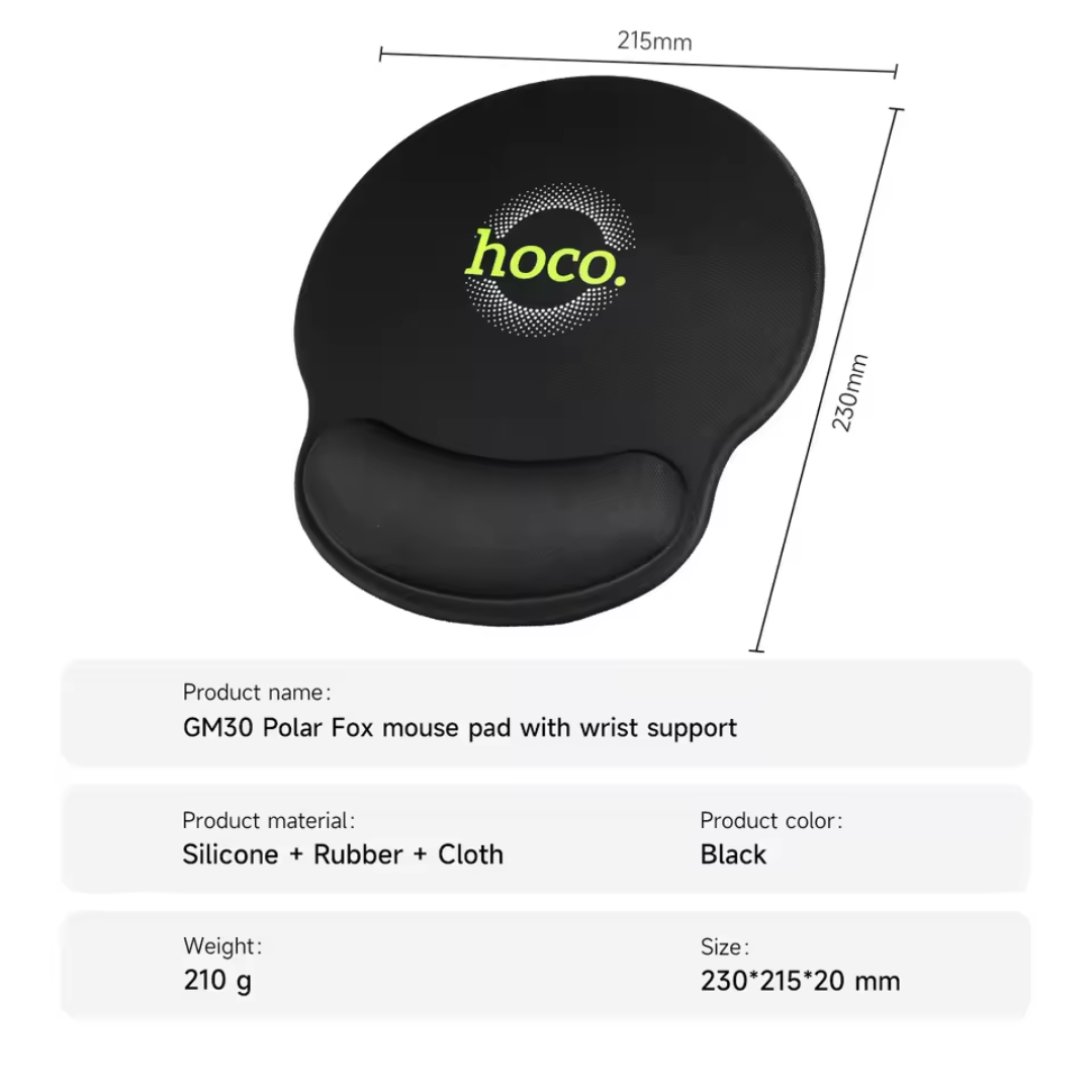 Hoco GM30 Polar Fox Mouse Pad with Gel Wrist Support
