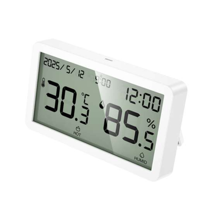 Hoco Hygrometer Clock, Temperature and Humidity Monitor