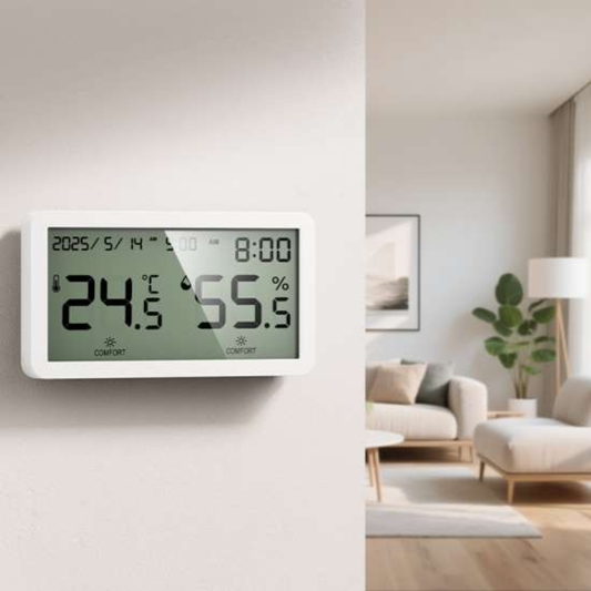 Hoco Hygrometer Clock, Temperature and Humidity Monitor