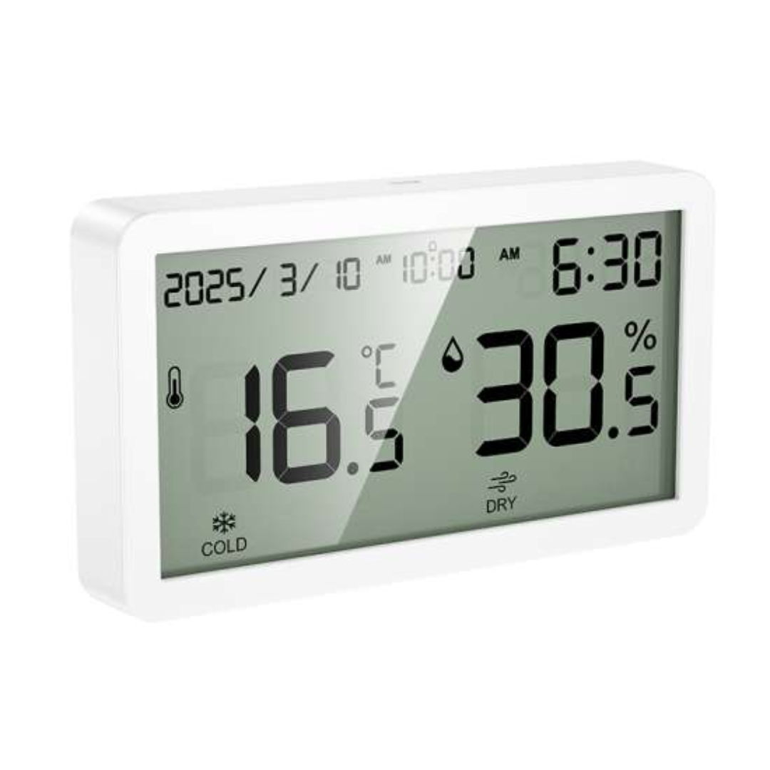 Hoco Hygrometer Clock, Temperature and Humidity Monitor