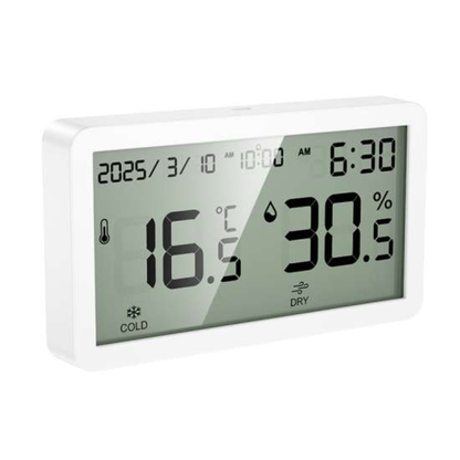 Hoco Hygrometer Clock, Temperature and Humidity Monitor