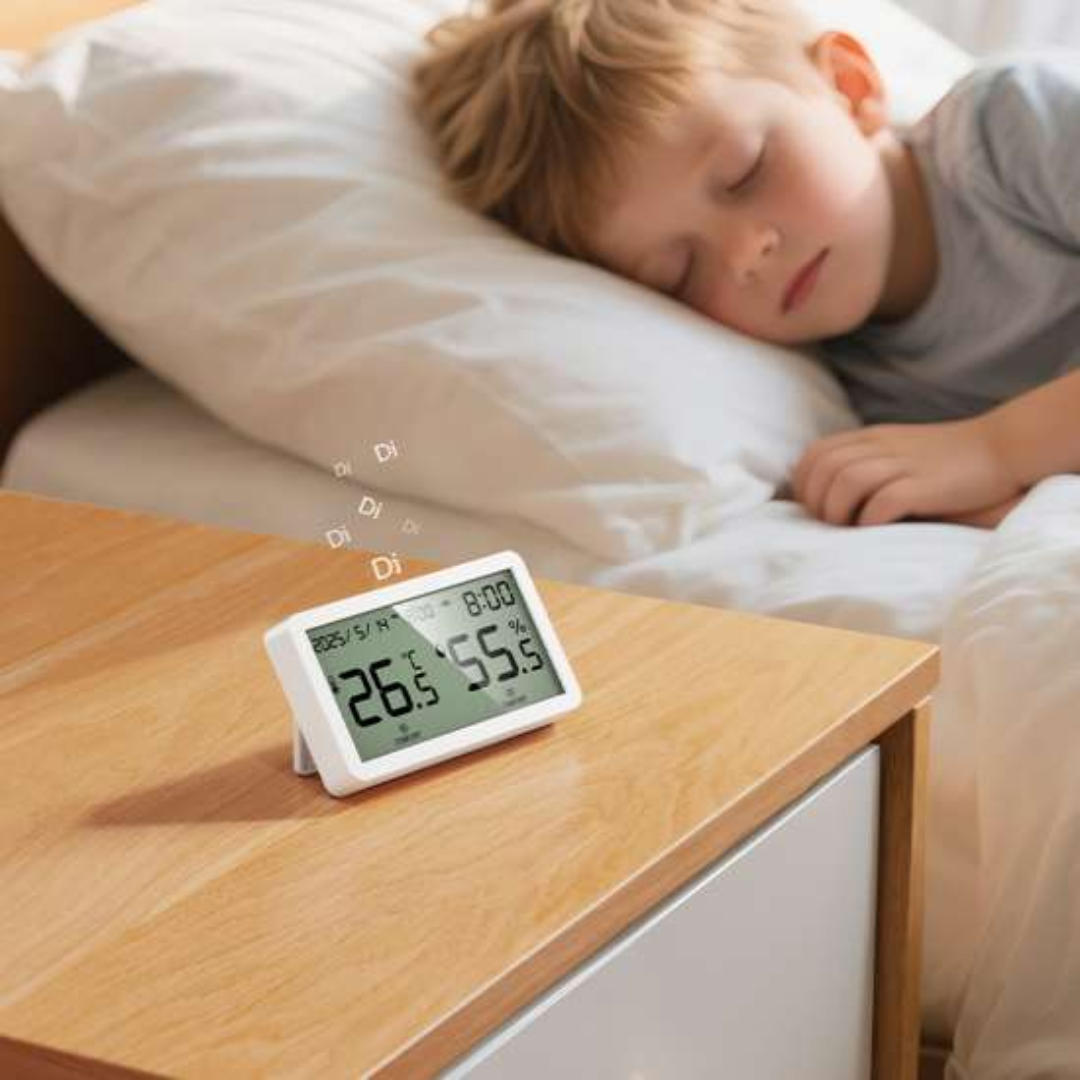 Hoco Hygrometer Clock, Temperature and Humidity Monitor