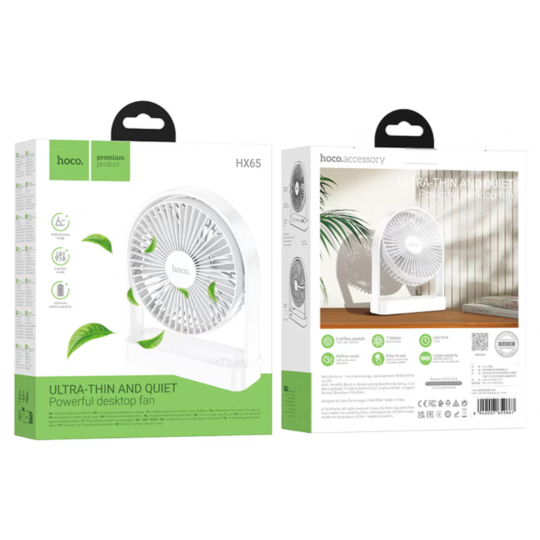 Hoco Portable fan “HX65” desktop
