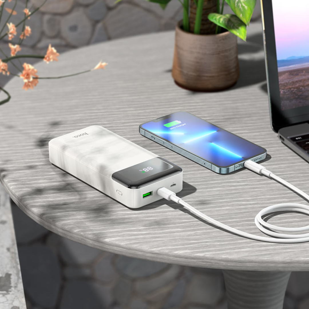 Hoco Power bank “J102A Cool figure” PD20W + QC3.0 20000mAh | White