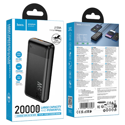 Hoco Power bank “J159A Essence” 22.5W + PD20W 20000mAh