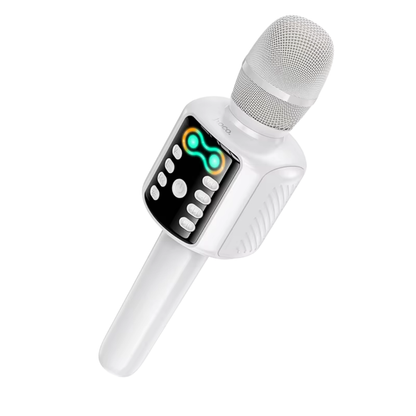 Hoco L24 Karaoke Bluetooth Microphone with Speaker | White