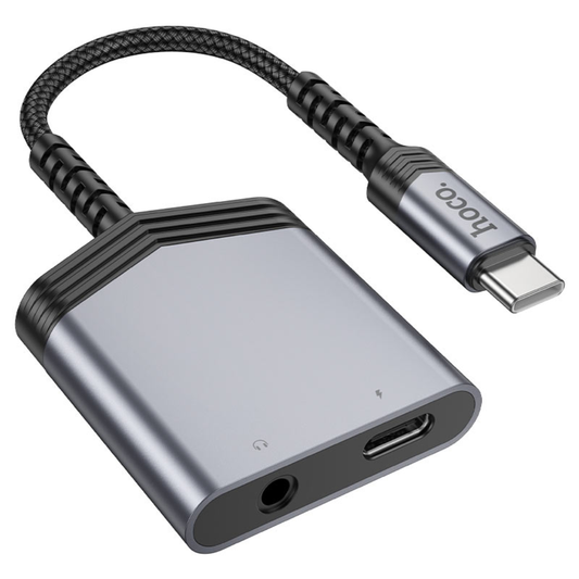Hoco Adapter Type-C to Type-C + 3.5mm “LS39” audio converter