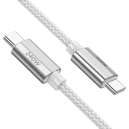 Hoco Cable Type-C to Type-C “U134 Primero” PD 240W fast charge | White