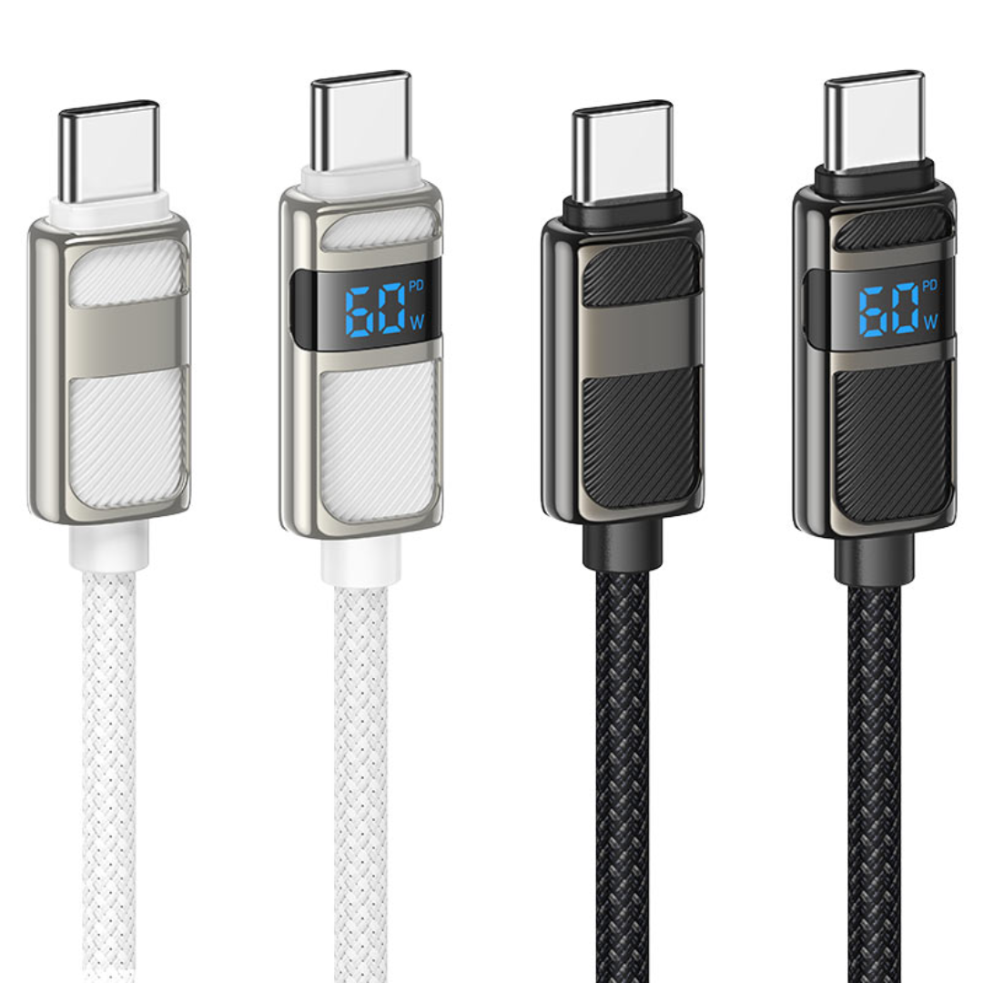 Hoco Cable Type-C to Type-C “U137 Line” PD 60W fast charge | Black