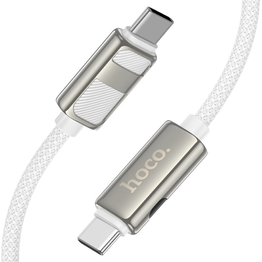 Hoco Cable Type-C to Type-C “U137 Line” PD 60W fast charge | White