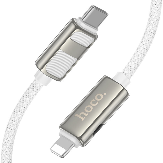 Hoco Cable Type-C to iP “U137 Line” PD 27W fast charge | White