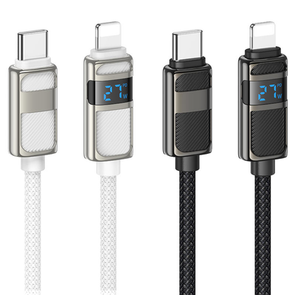 Hoco Cable Type-C to iP “U137 Line” PD 27W fast charge | White