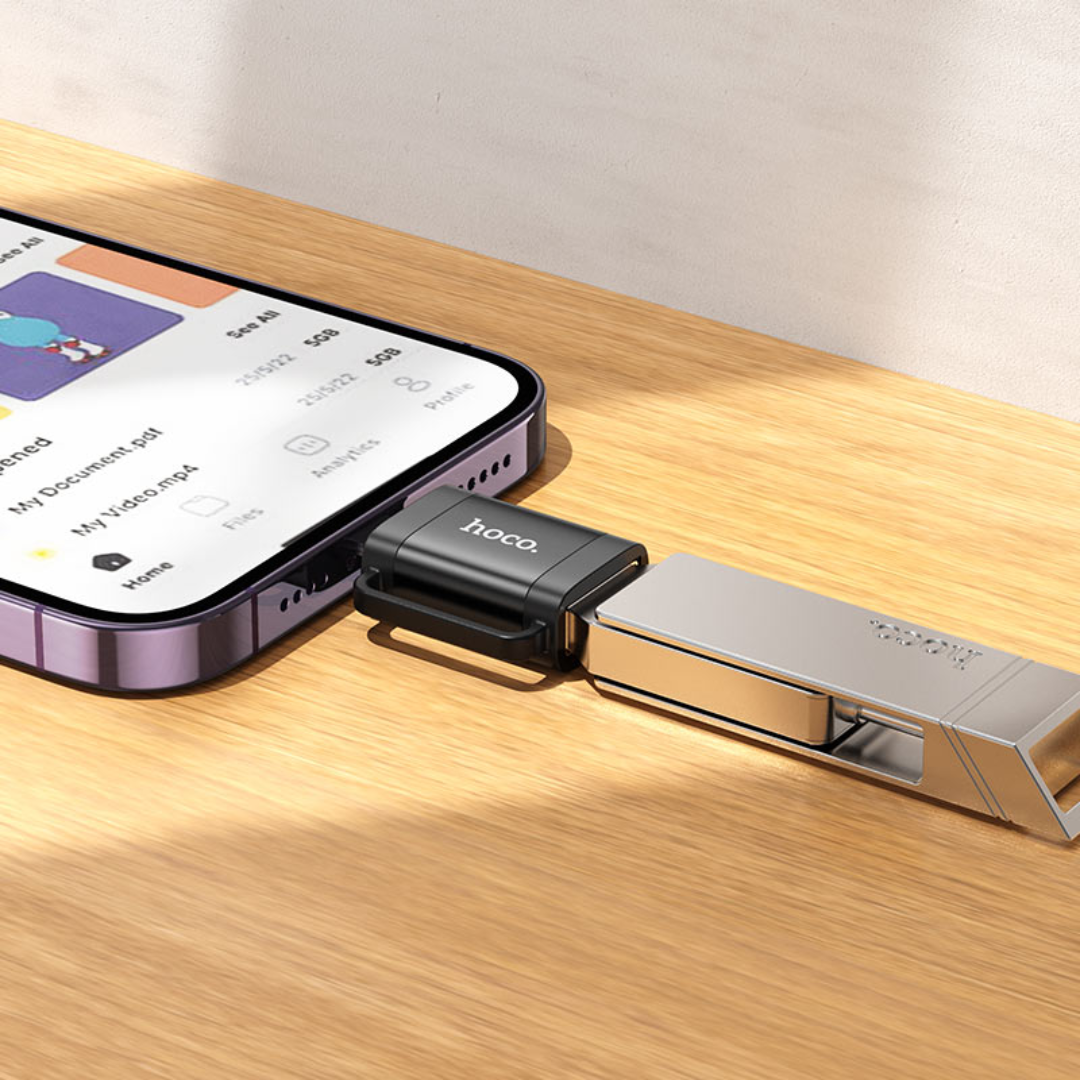 Hoco Adapter for Lightning to USB-A “UA31A” | Black