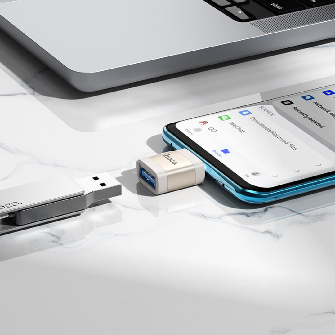 Hoco Adapter Type-C to USB-A “UA31C” | Grey