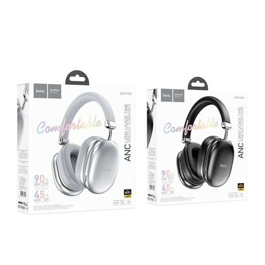 Hoco W35 Max ANC Wireless Headphone | Silver