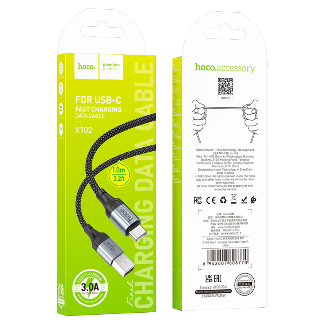 Hoco Cable USB to Type-C “X102 Fresh”
