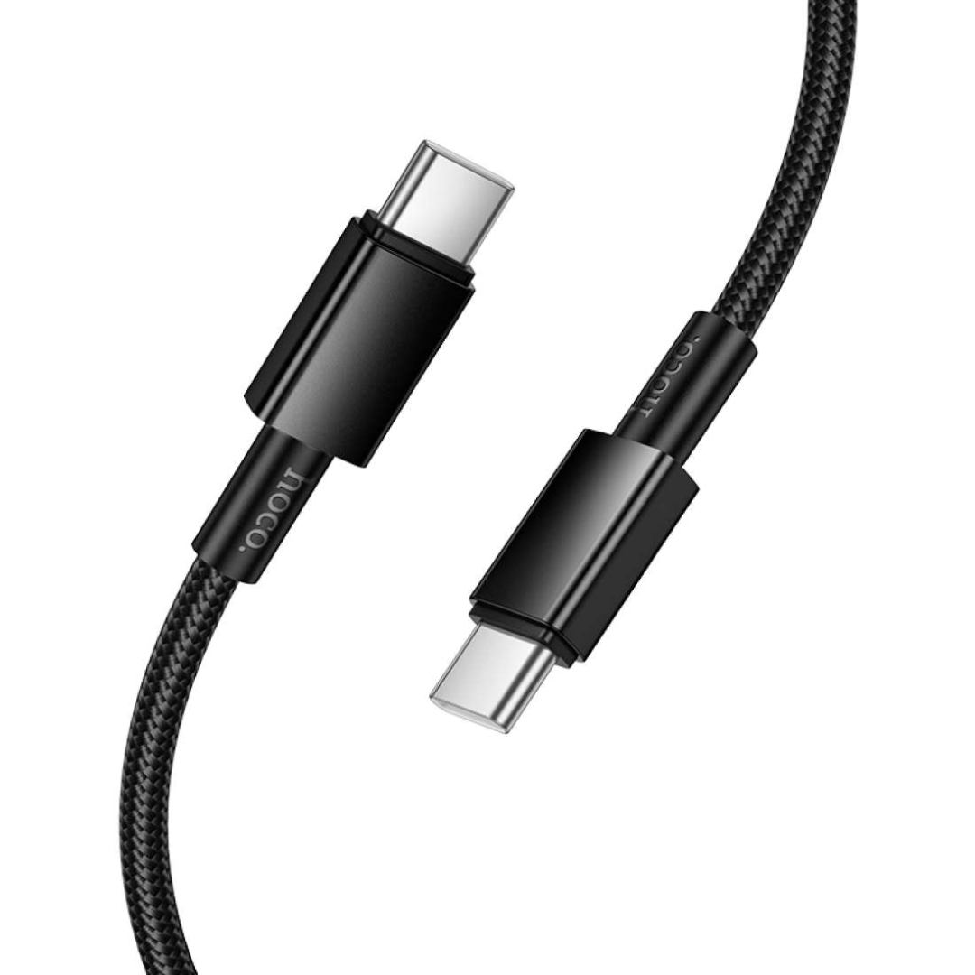 HOCO X119 Nylon 60W Type-C to Type-C Data Cable | Black