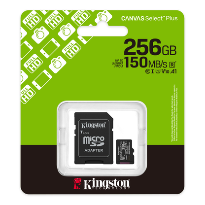Kingston Canvas Select Plus microSD memory card - 256GB