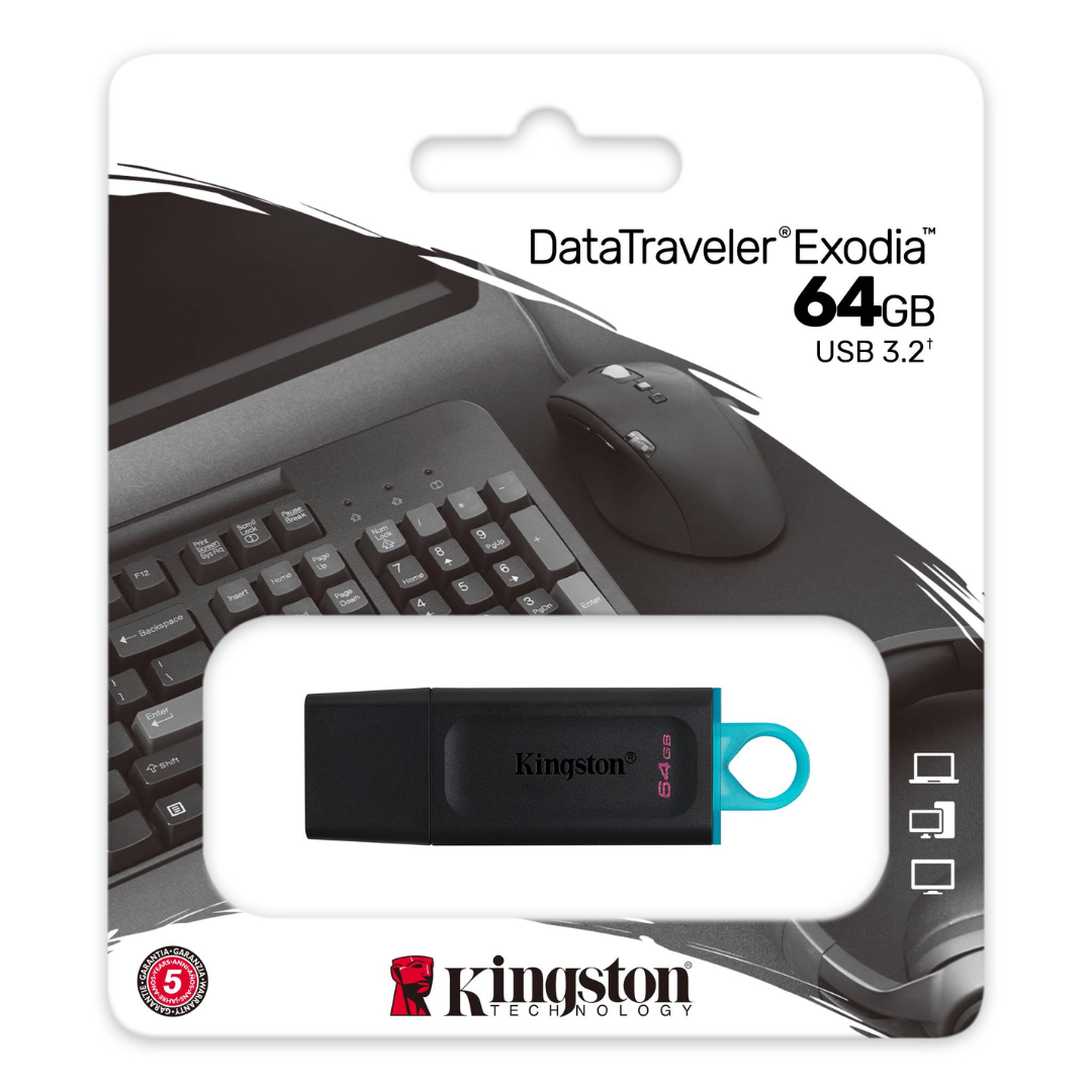 Kingston DataTraveler Exodia USB Flash Drive | 64GB