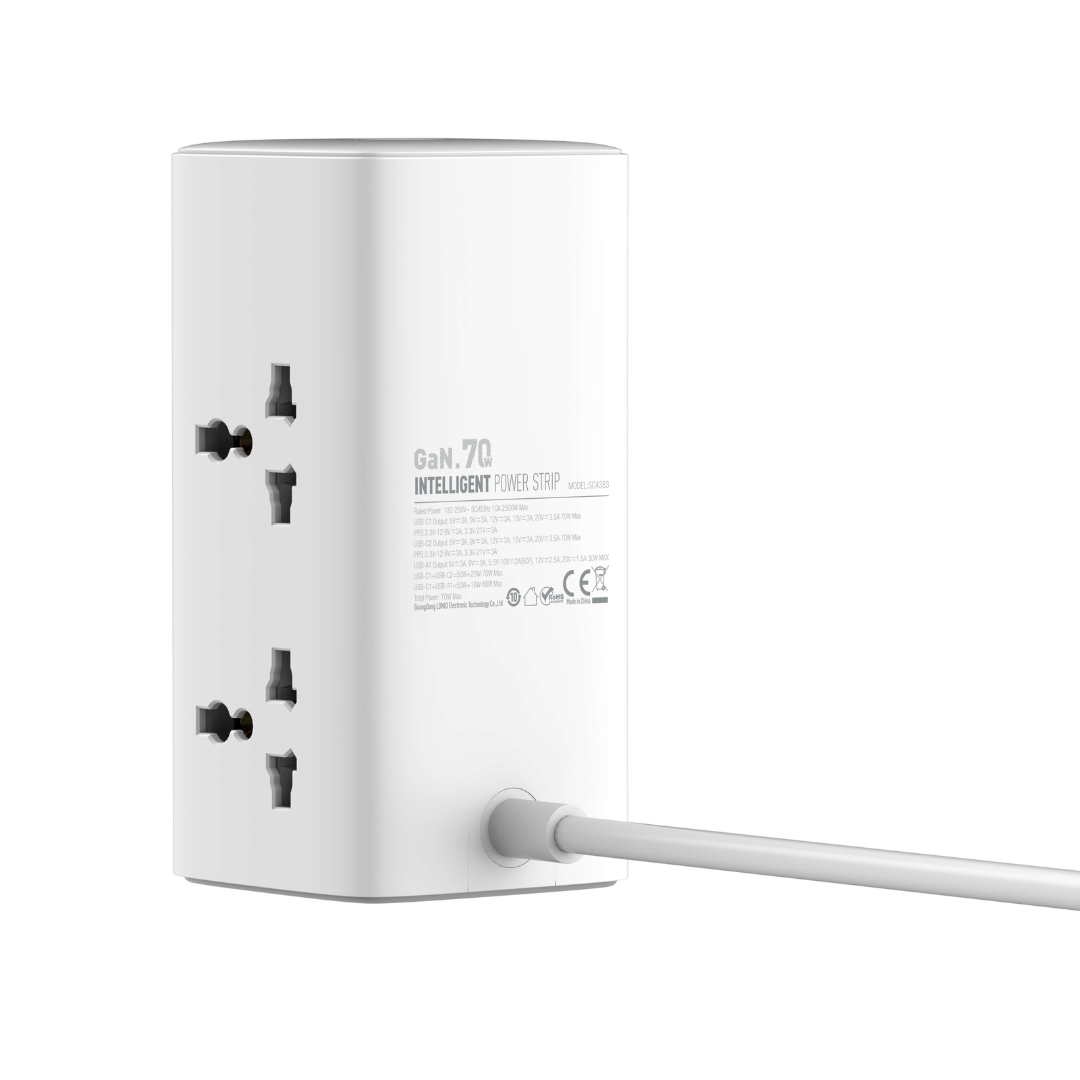 LDNIO 70W Multifunctional Universal Desktop Power Adapter SC4383