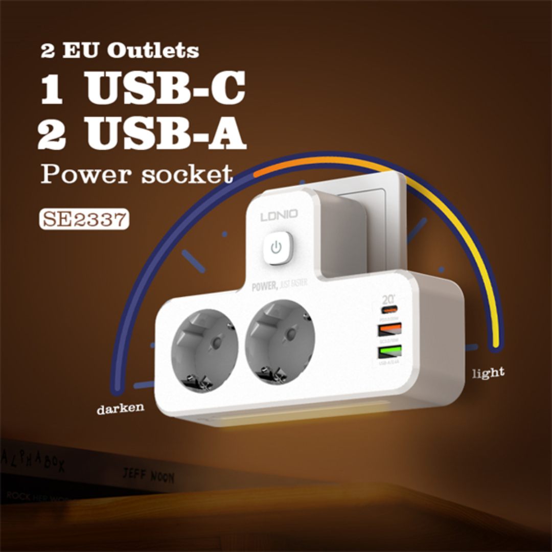 LDNIO Portable Electrical Extension Socket SE2337