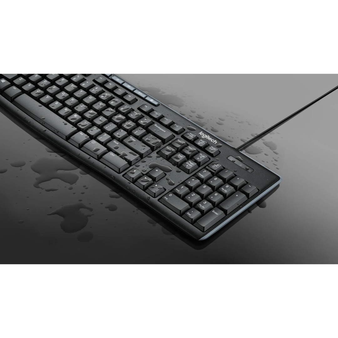 Logitech MK200 Media Corded Keyboard and Mouse Combo