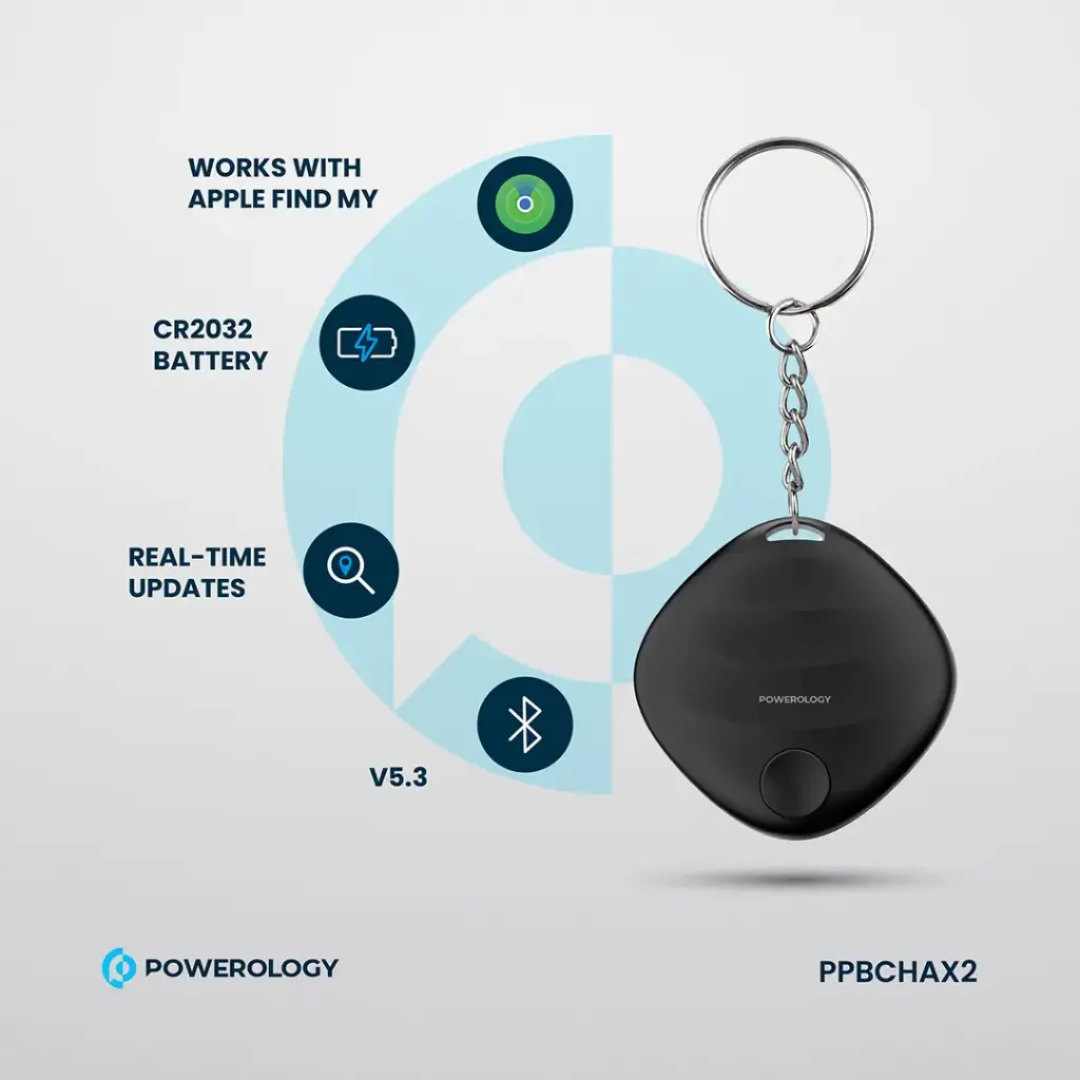 Powerology Smart Tag - Works with Apple Find My