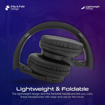 Promate High Fidelity Over-Ear Wireless Headphones - LaBoca-Pro | Black
