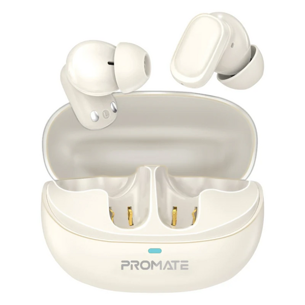 Promate High-Definition TWS Earbuds with Intellitouch - Lush-Pro | White