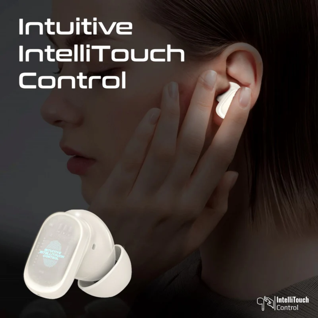 Promate High-Definition TWS Earbuds with Intellitouch - Lush-Pro | White