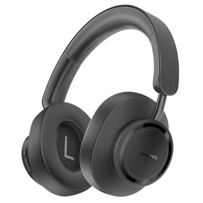Promate High Fidelity Over-Ear Wireless Headphones - Takt | Black